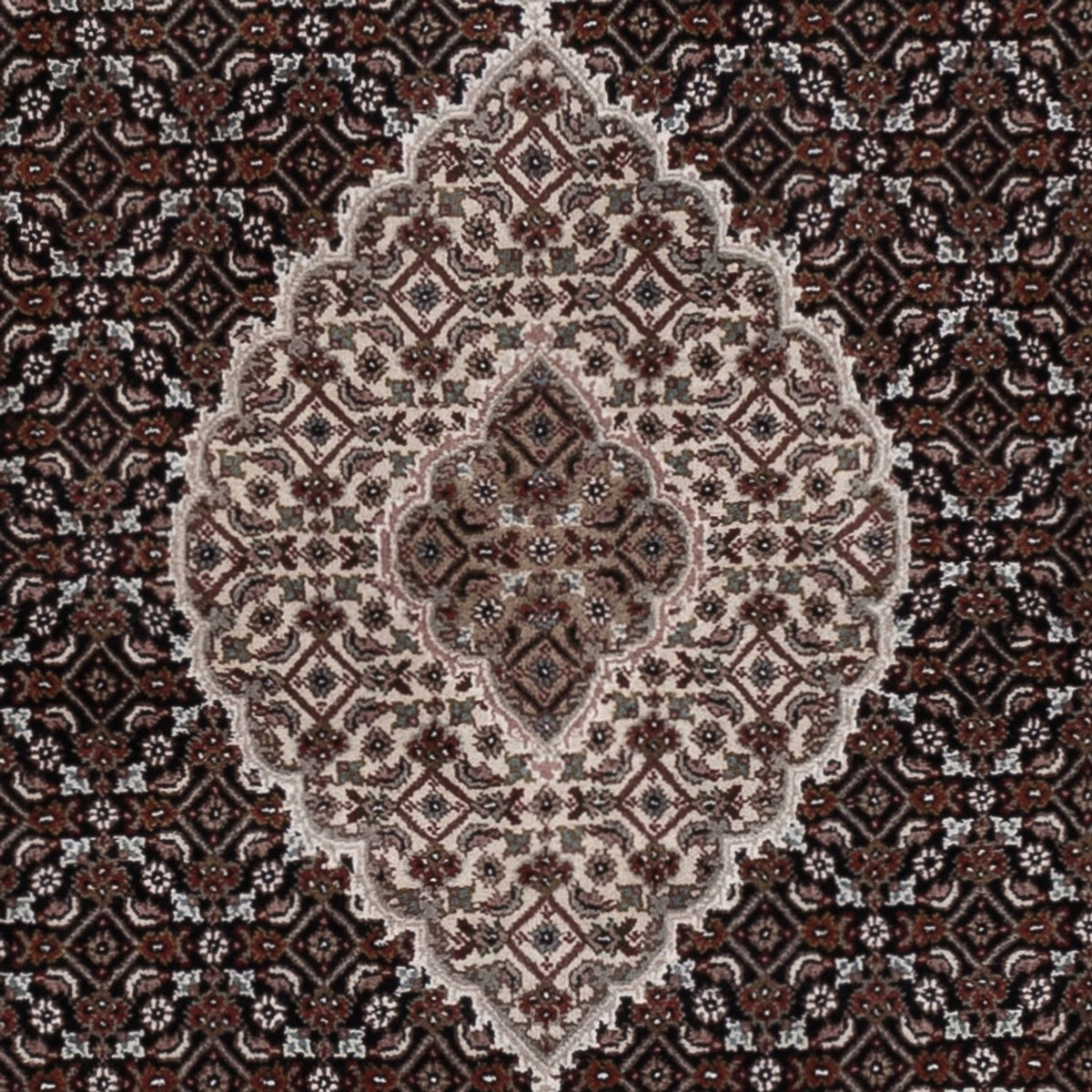 Tappeto orientale - Tabriz - 204 x 141 cm - grigio scuro