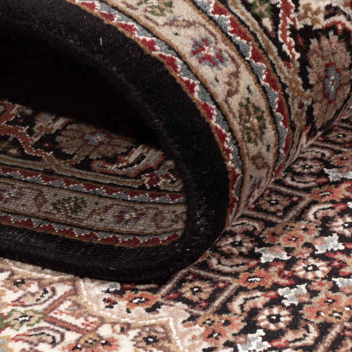 Tappeto orientale - Tabriz - 205 x 143 cm - grigio scuro