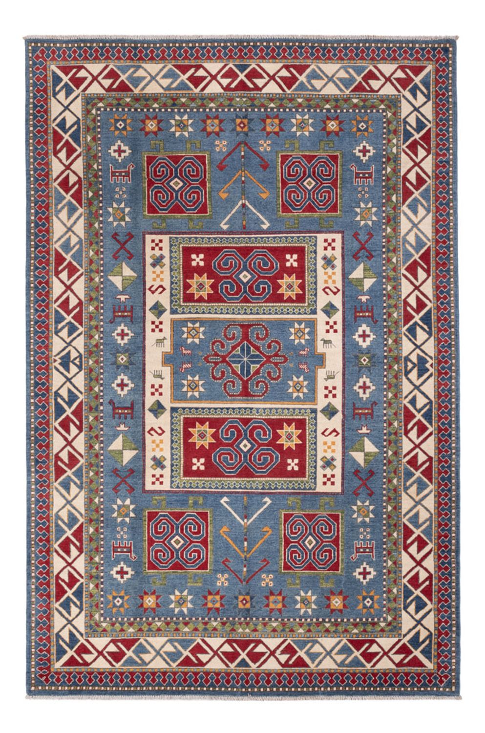 Tappeto Ziegler - Kazak - 302 x 197 cm - blu