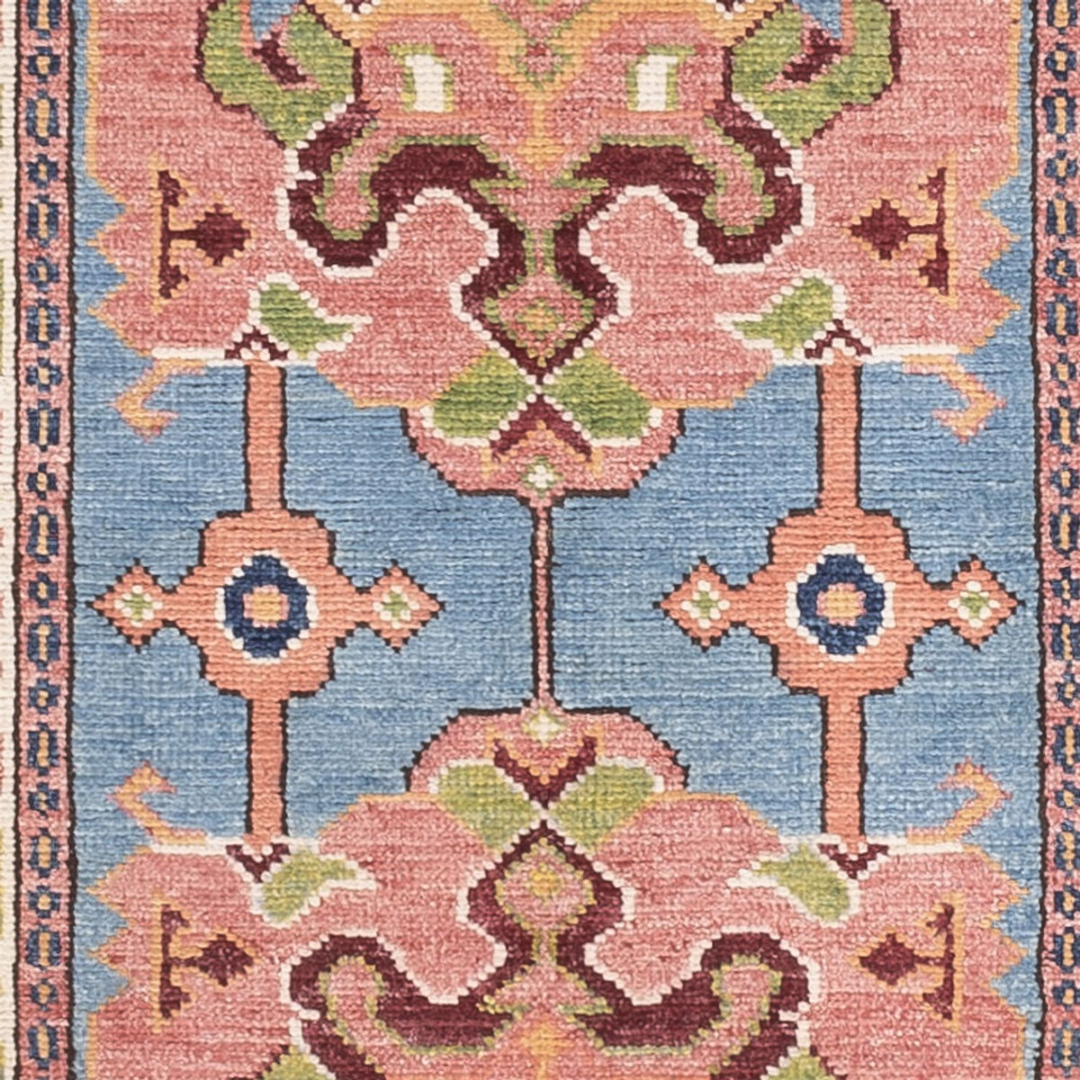 Tappeto corsia Tappeto Ziegler - Kazak - 297 x 76 cm - blu
