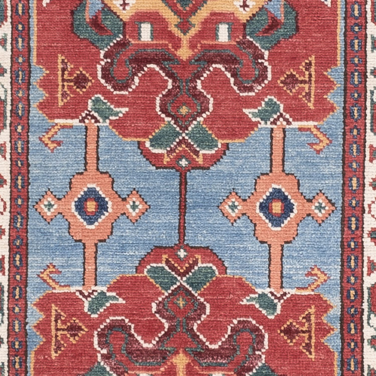 Tappeto corsia Tappeto Ziegler - Kazak - 287 x 77 cm - blu