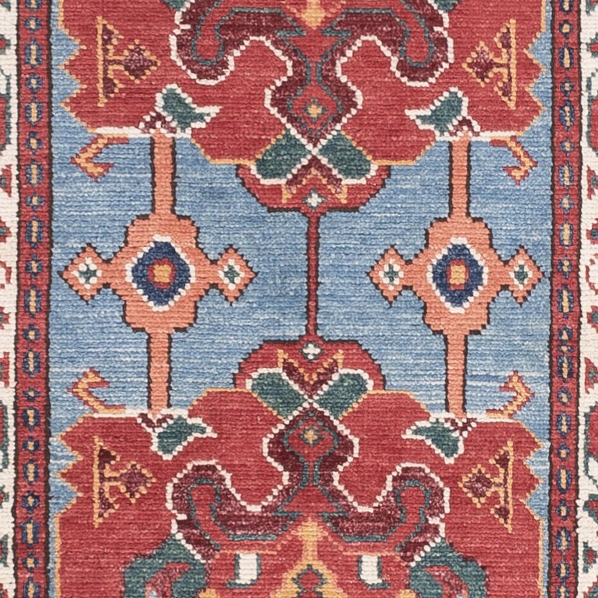 Tappeto corsia Tappeto Ziegler - Kazak - 287 x 75 cm - blu