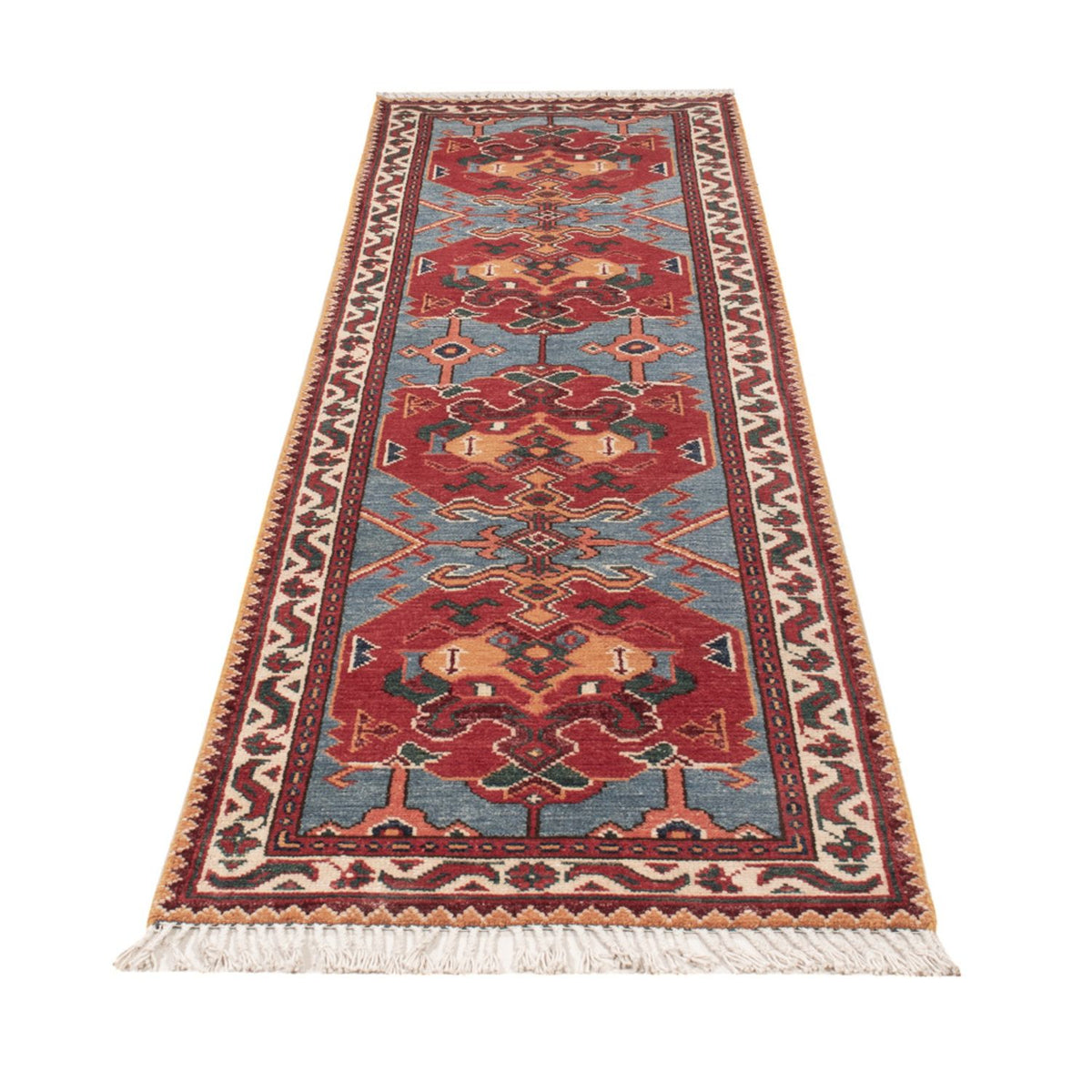 Tappeto corsia Tappeto Ziegler - Kazak - 287 x 75 cm - blu