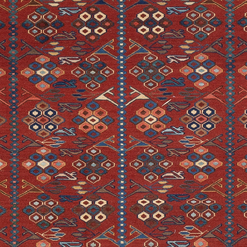 Tappeto Kelim - Orientale - Soumak - 228 x 175 cm - ruggine