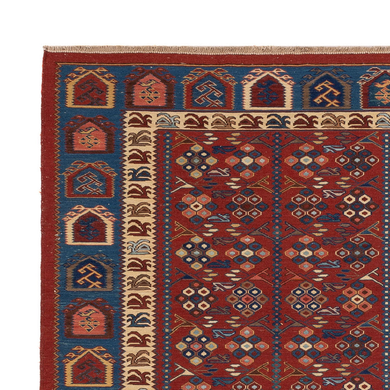 Tappeto Kelim - Orientale - Soumak - 228 x 175 cm - ruggine