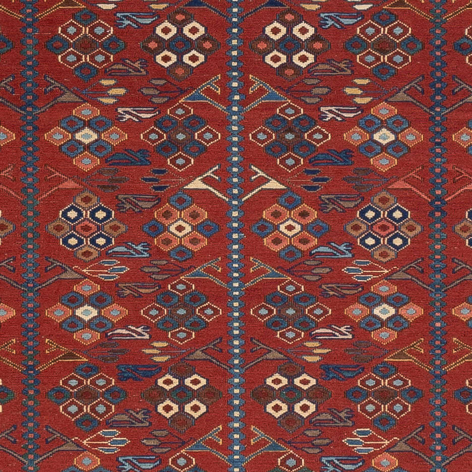 Tappeto Kelim - Orientale - Soumak - 229 x 175 cm - ruggine