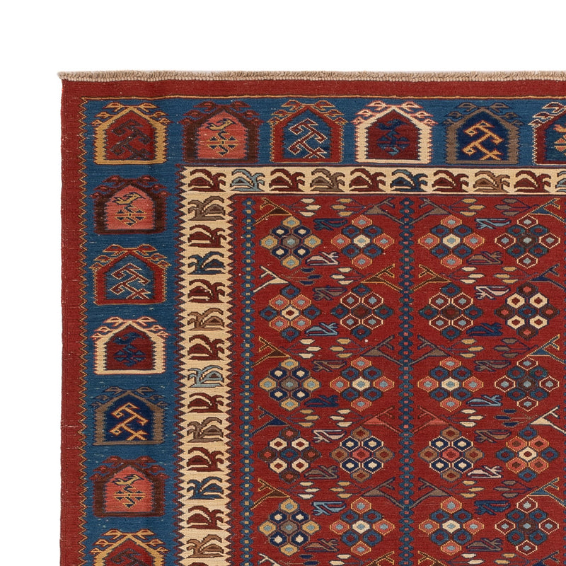 Tappeto Kelim - Orientale - Soumak - 229 x 175 cm - ruggine