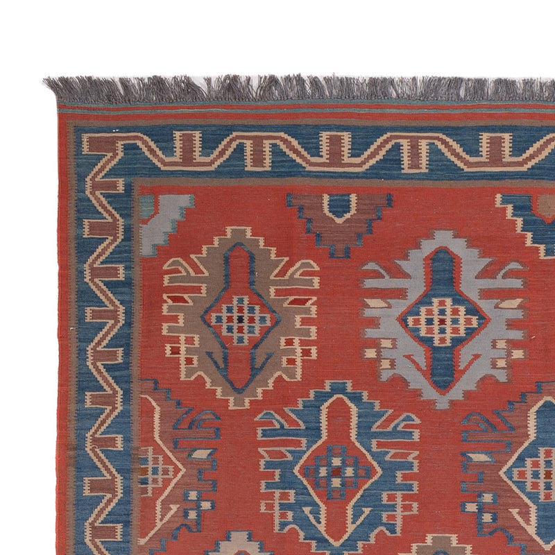 Tappeto Kelim - Orientale - Reale - 253 x 177 cm - rosso