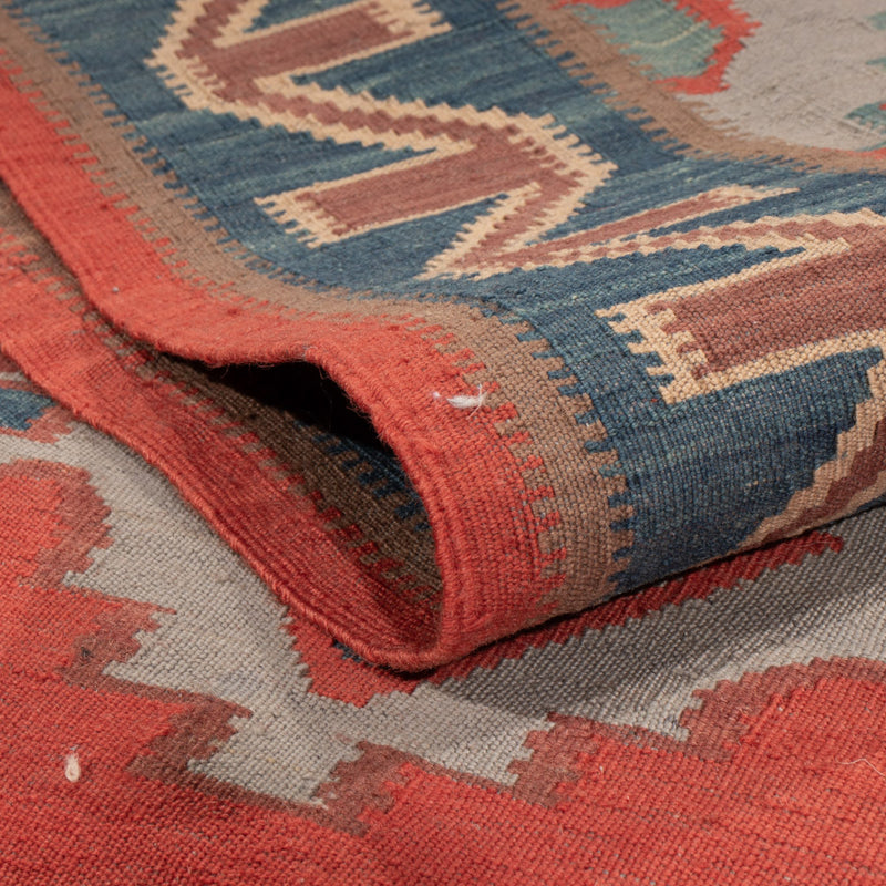 Tappeto Kelim - Orientale - Reale - 253 x 177 cm - rosso