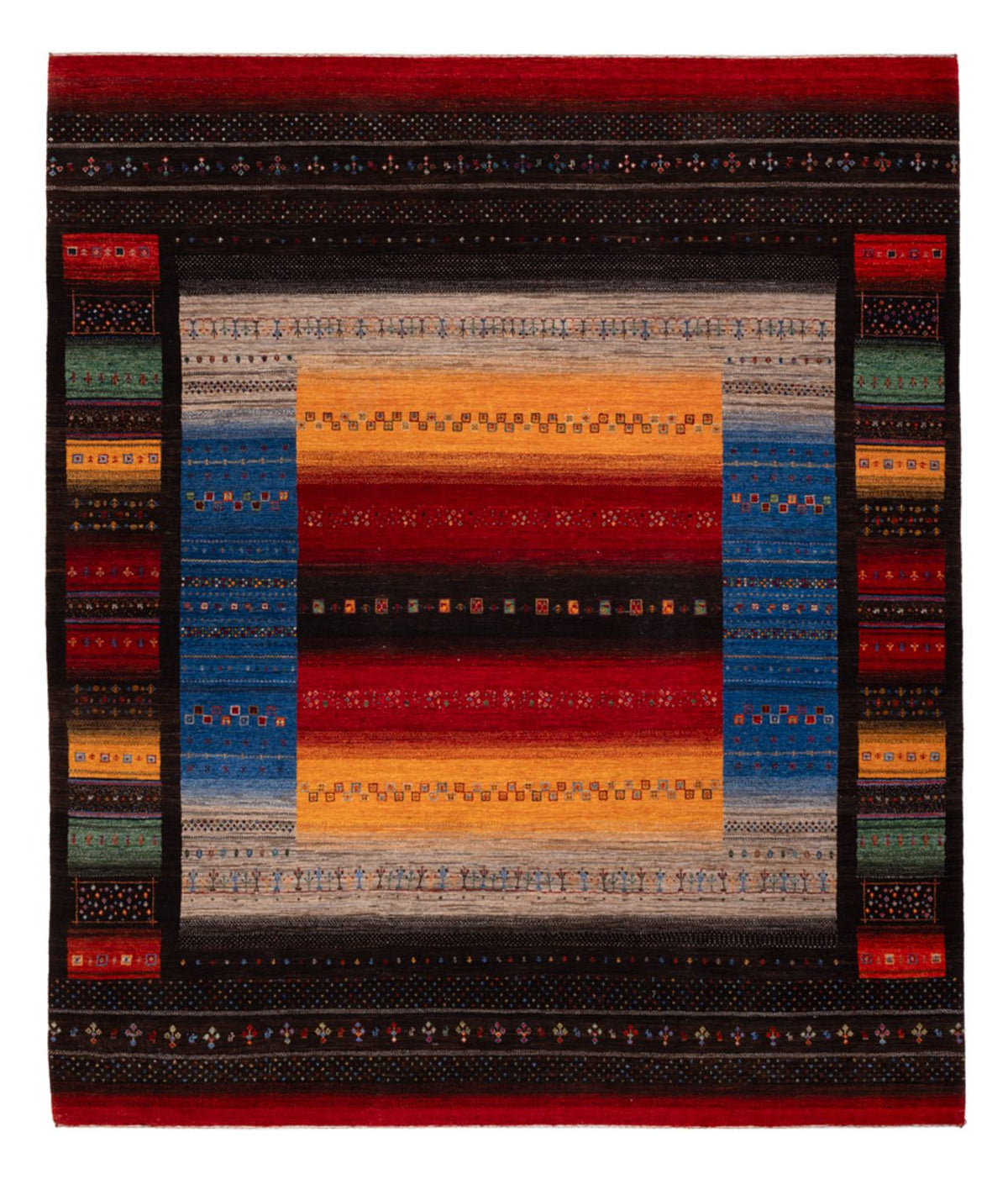 Tappeto Gabbeh - Loribaft Indus - 304 x 257 cm - multicolore