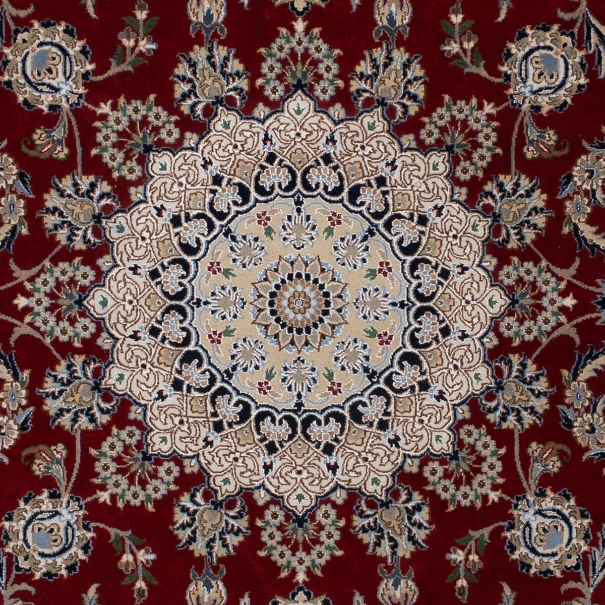 Tappeto orientale - Nain - Indus - 303 x 200 cm - rosso scuro