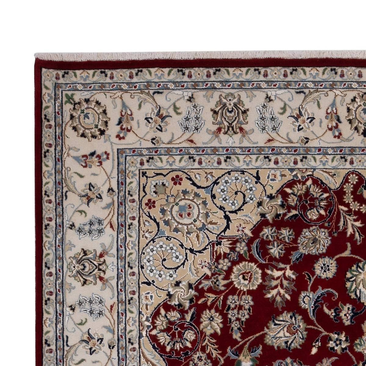 Tappeto orientale - Nain - Indus - 303 x 200 cm - rosso scuro