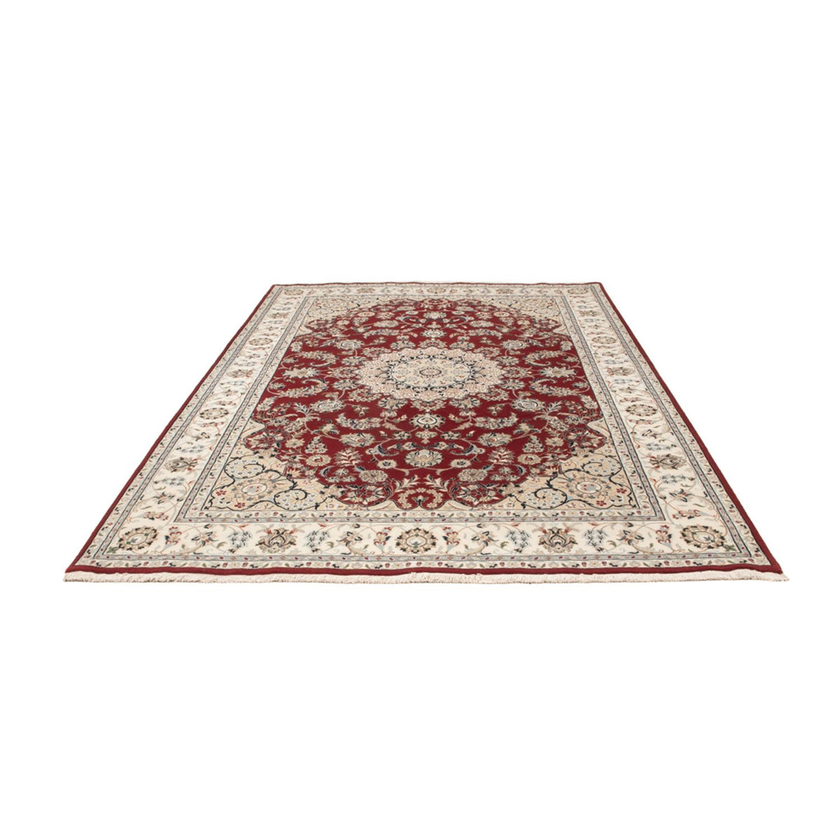 Tappeto orientale - Nain - Indus - 303 x 200 cm - rosso scuro