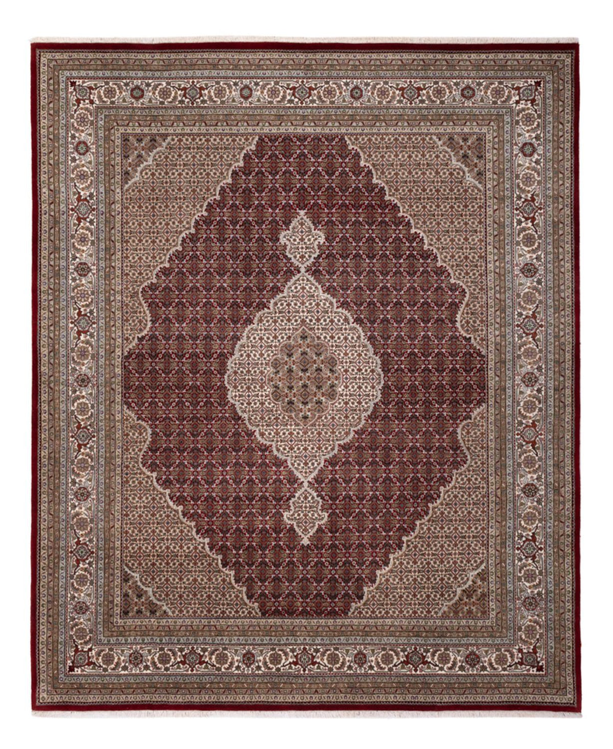 Tappeto orientale - Tabriz - 303 x 253 cm - beige scuro