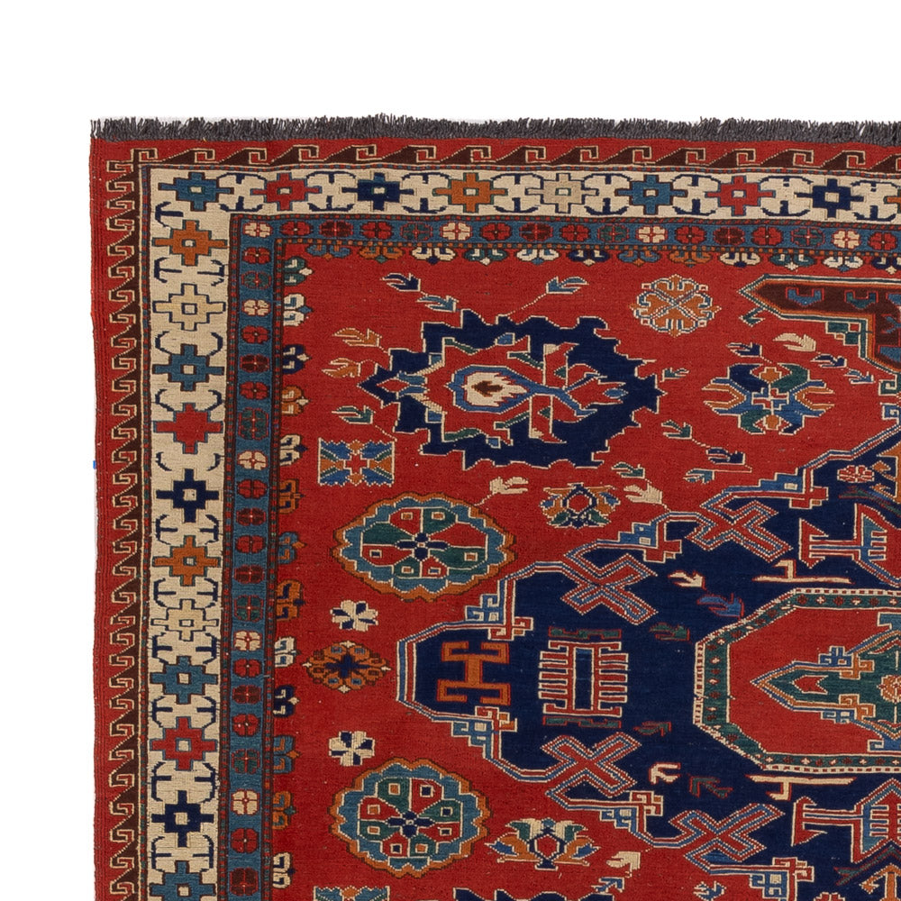 Tappeto Kelim - Orientale - Soumak - 263 x 178 cm - rosso