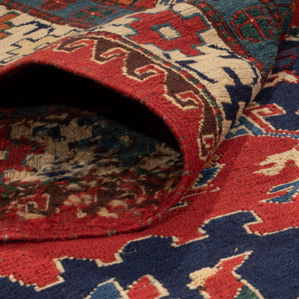 Tappeto Kelim - Orientale - Soumak - 263 x 178 cm - rosso