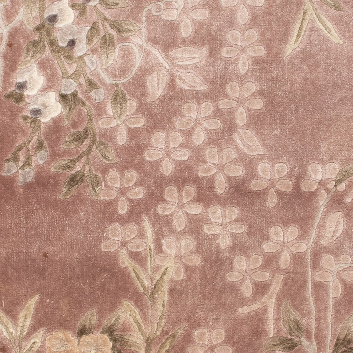 Tappeto di seta - seta cinese - 123 x 62 cm - beige