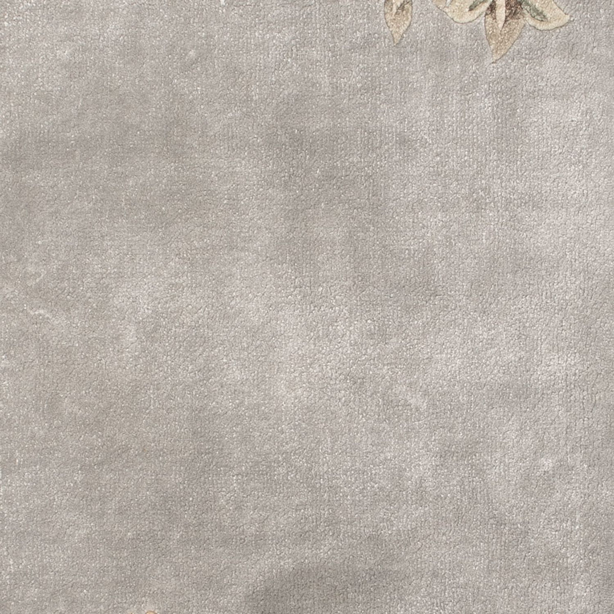 Tappeto di seta - seta cinese - 124 x 60 cm - argento