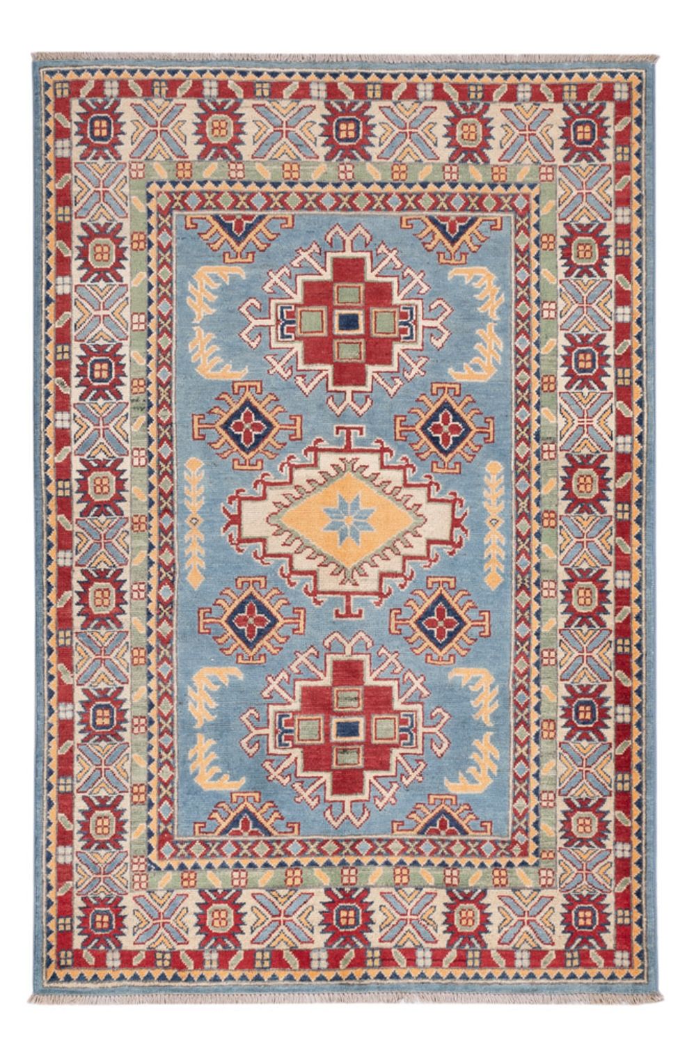 Tappeto Ziegler - Kazak - 180 x 120 cm - blu chiaro