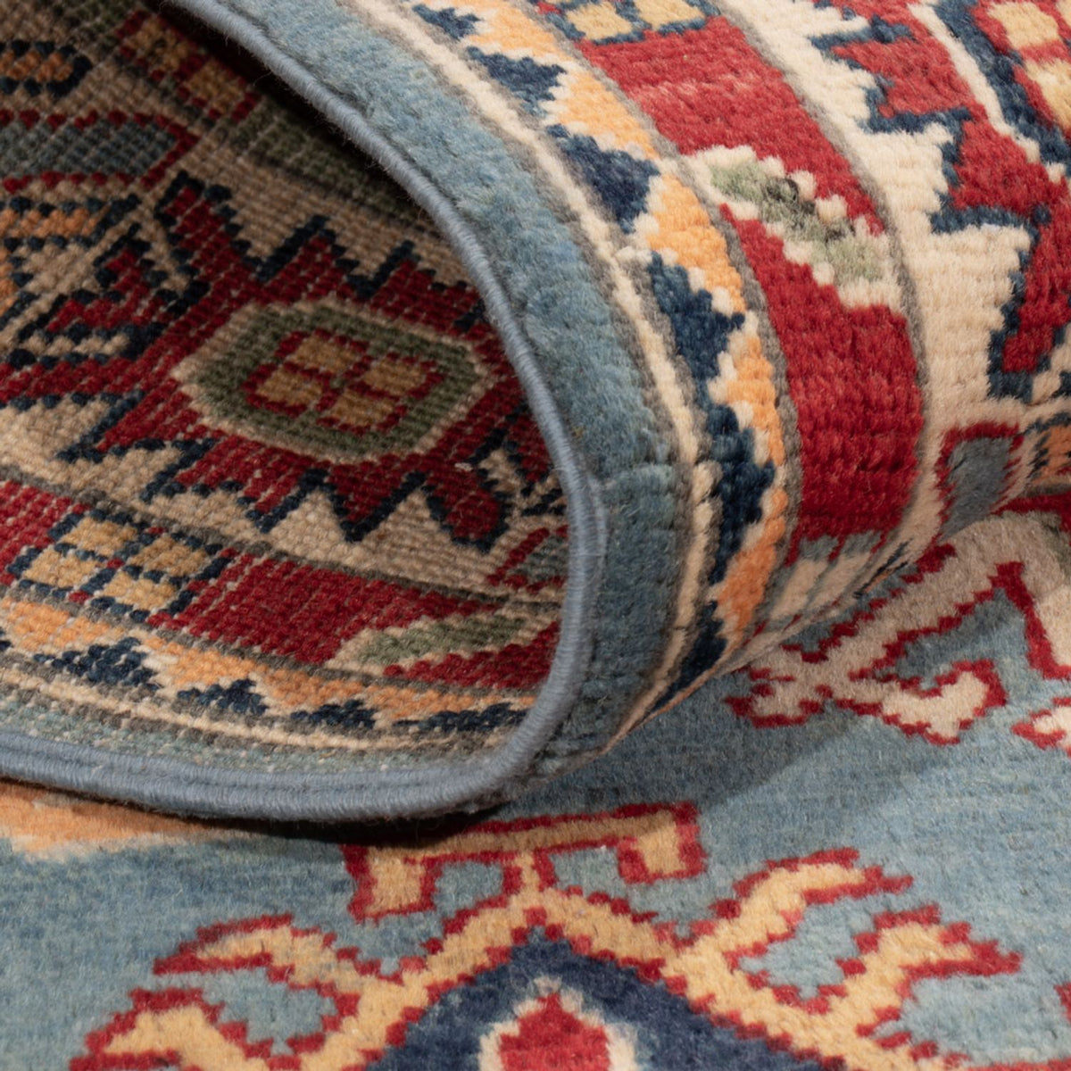 Tappeto Ziegler - Kazak - 180 x 120 cm - blu chiaro