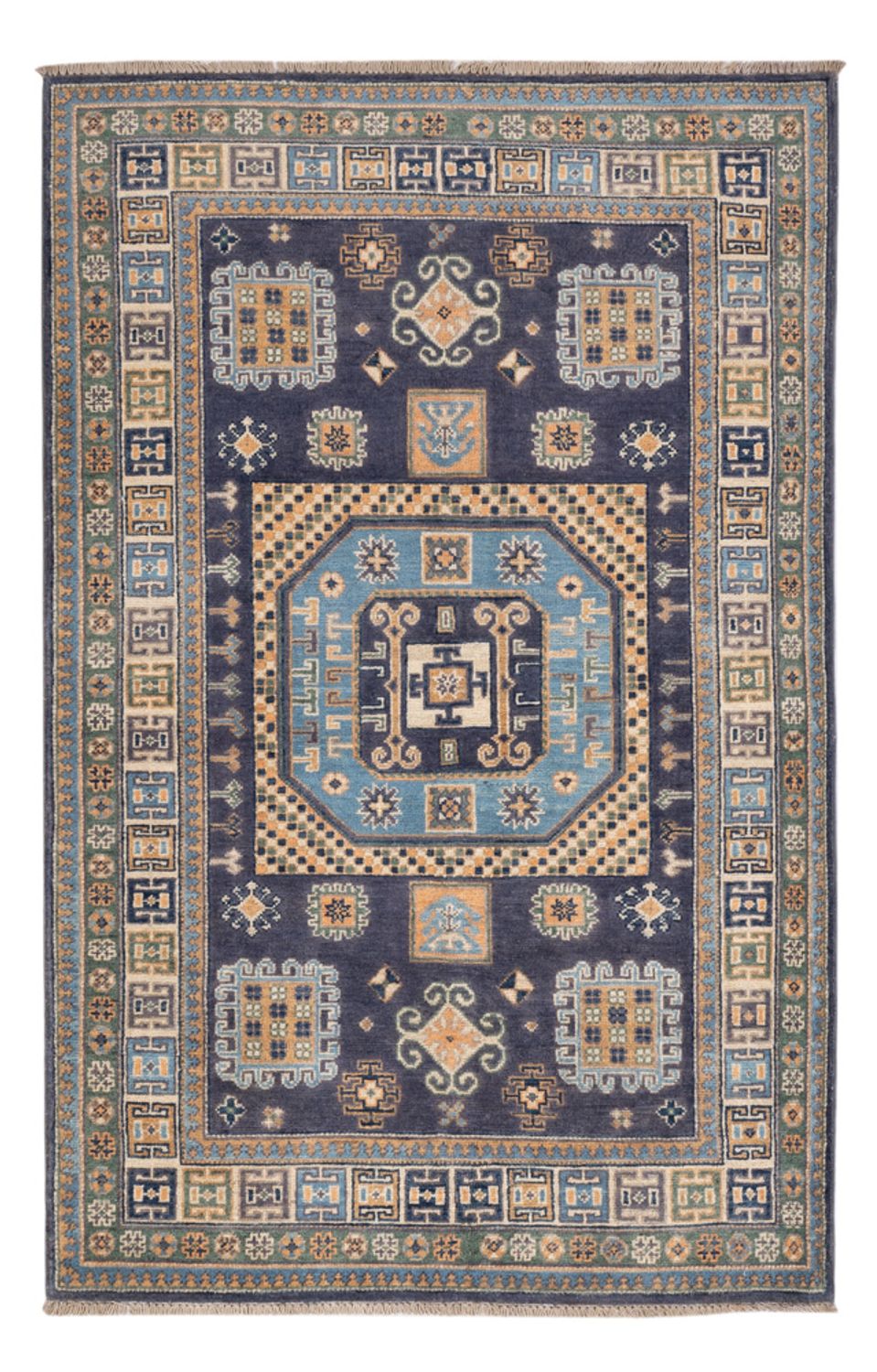 Tappeto Ziegler - Kazak - 180 x 117 cm - blu scuro