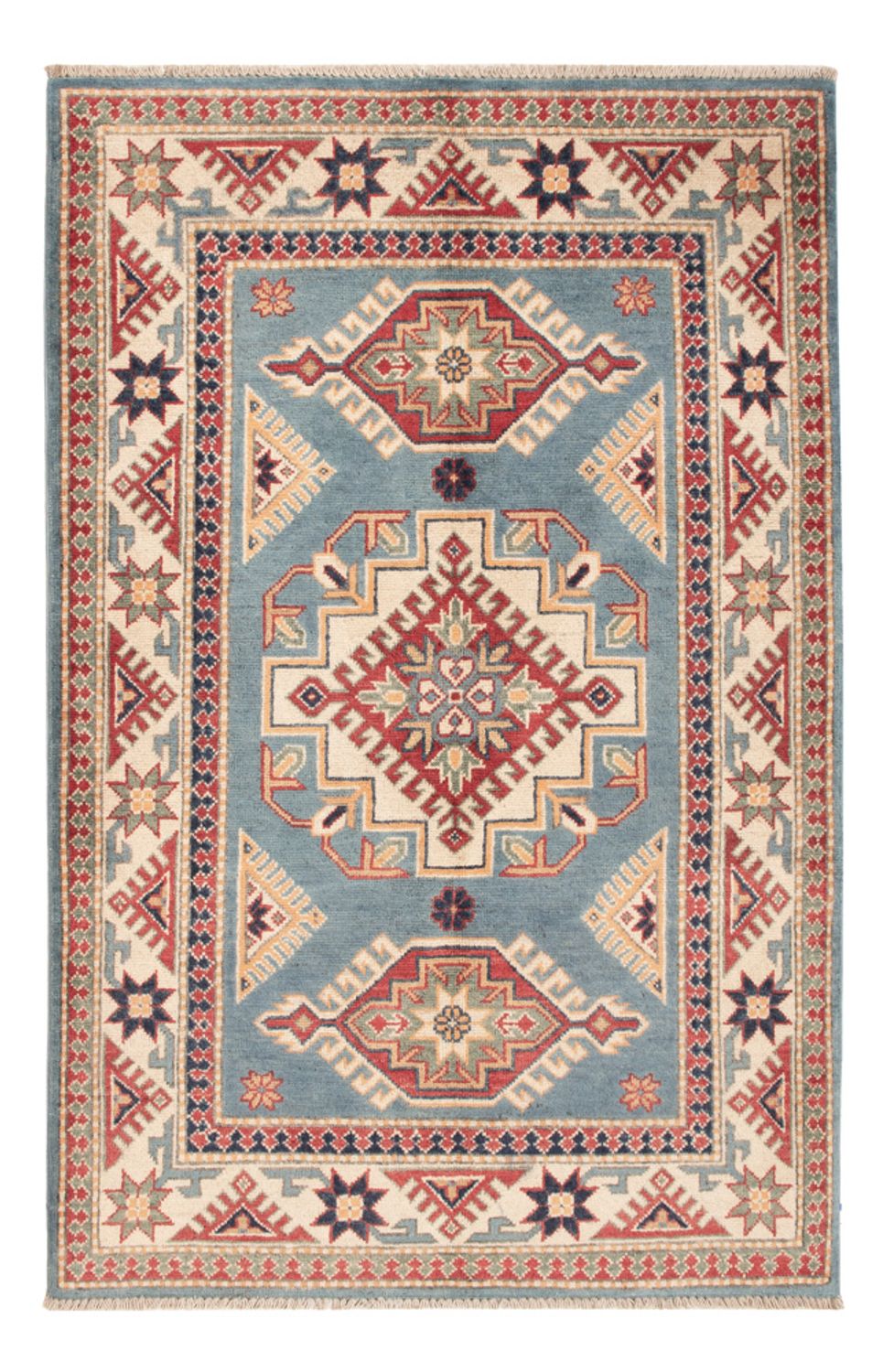 Tappeto Ziegler - Kazak - 149 x 97 cm - blu chiaro