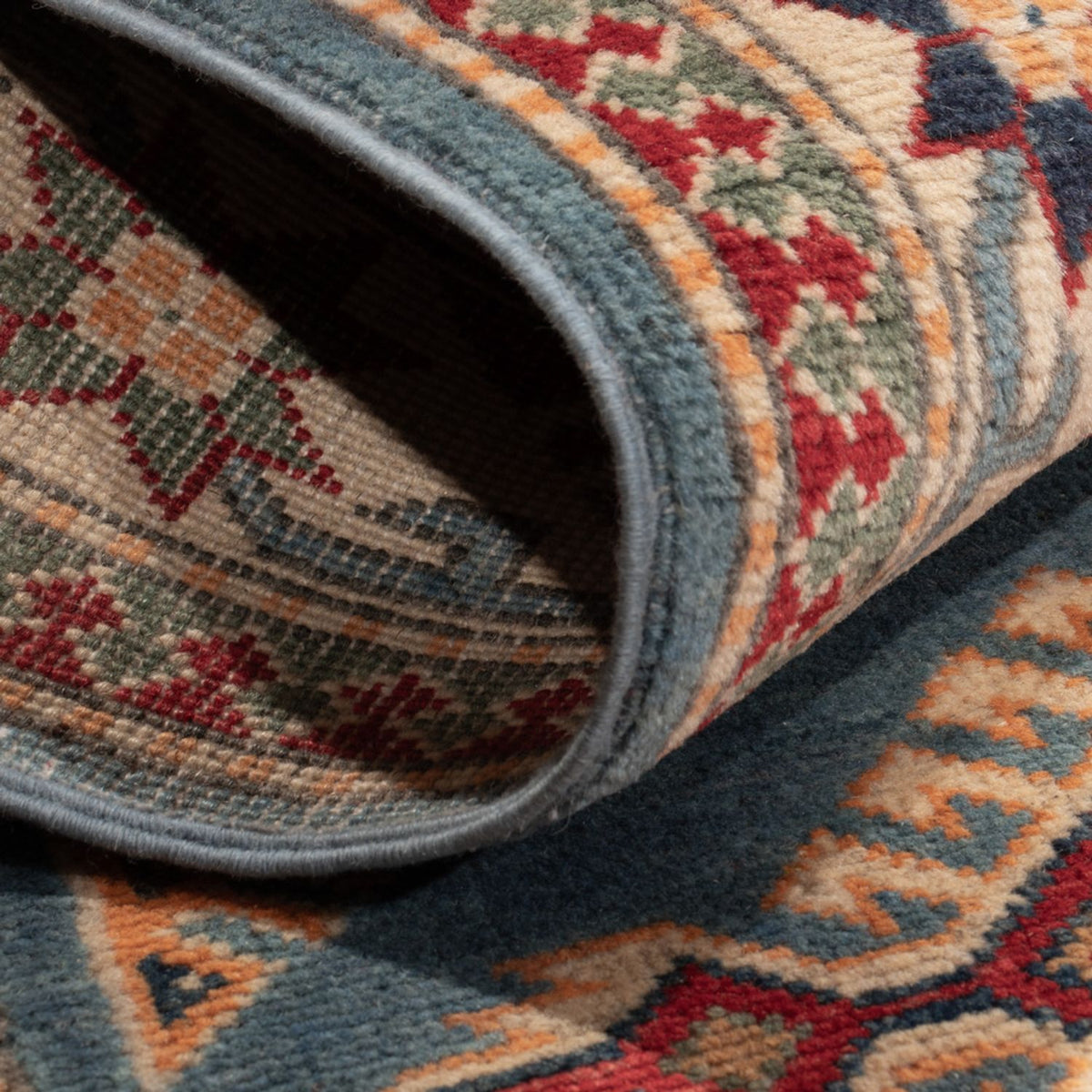 Tappeto Ziegler - Kazak - 149 x 97 cm - blu chiaro