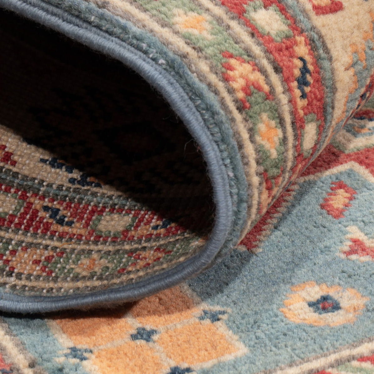 Tappeto Ziegler - Kazak - 147 x 98 cm - blu chiaro