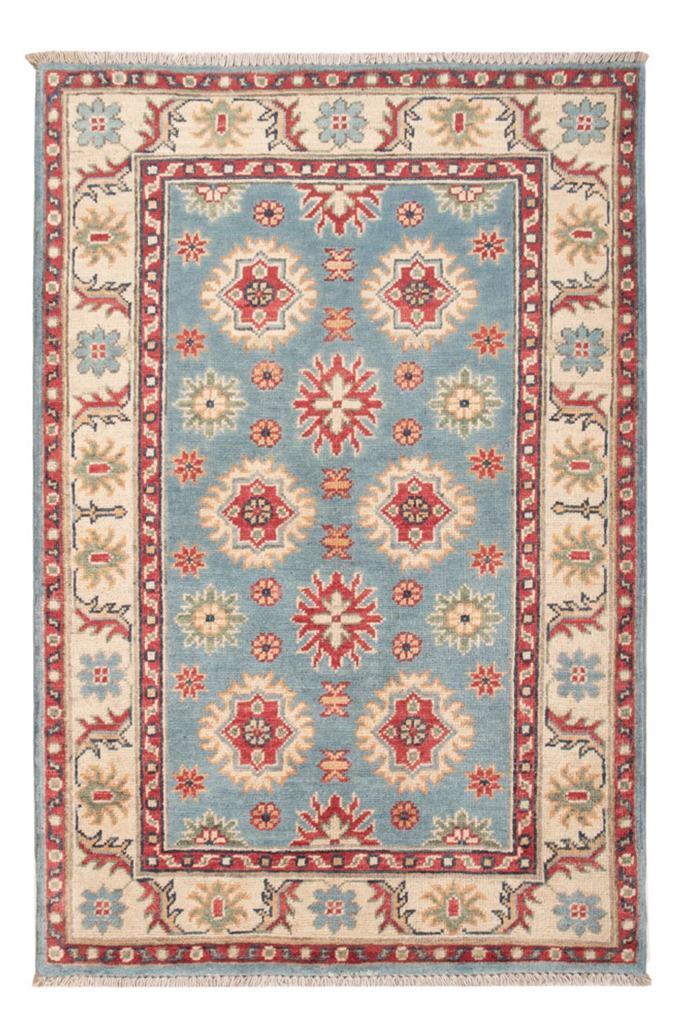 Tappeto Ziegler - Kazak - 124 x 81 cm - blu chiaro
