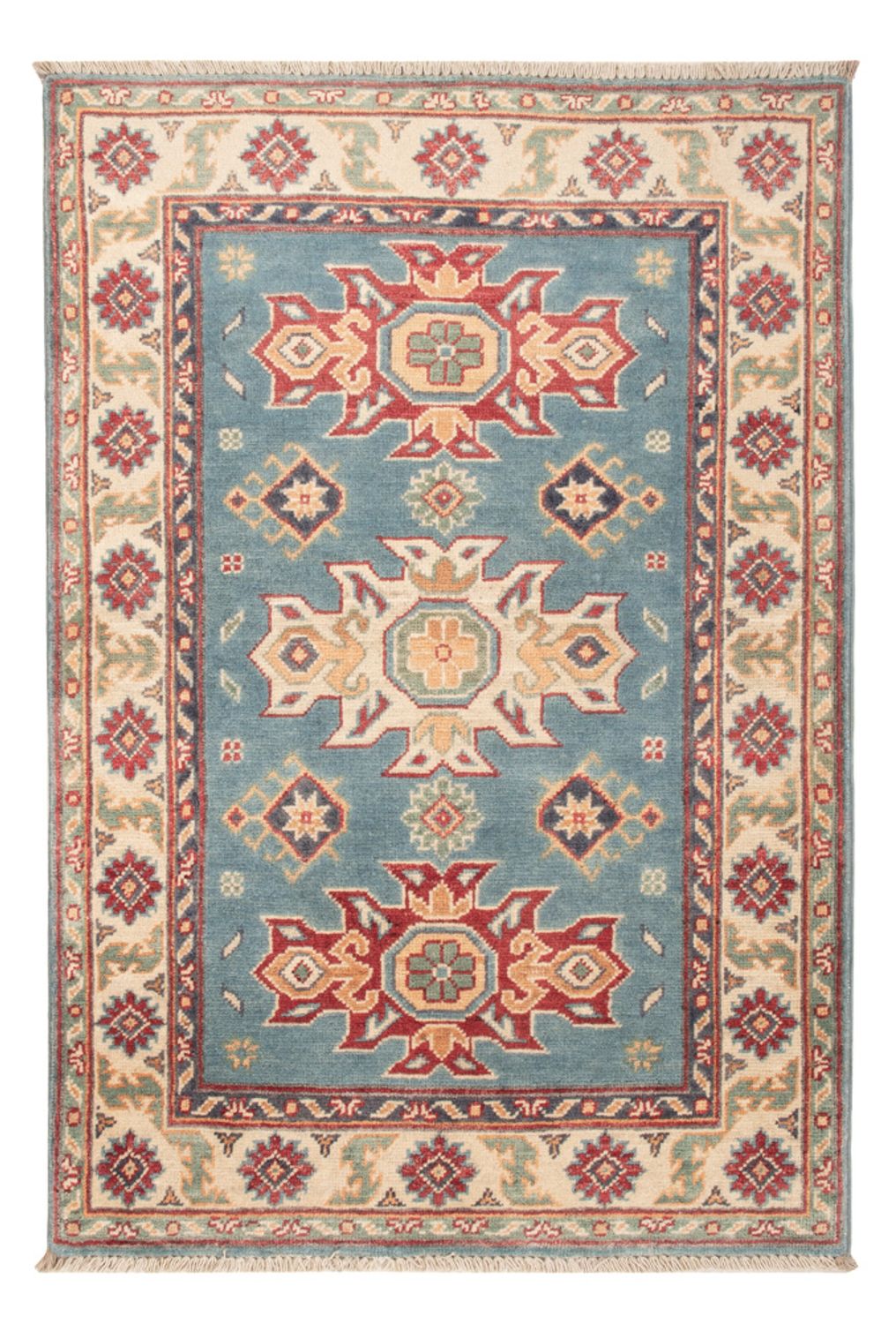 Tappeto Ziegler - Kazak - 123 x 83 cm - blu chiaro