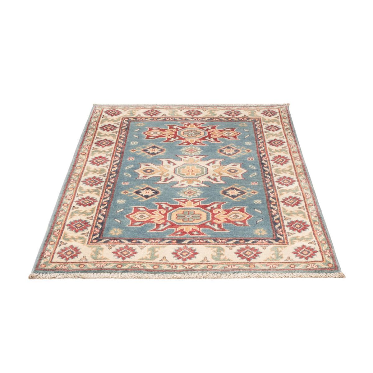 Tappeto Ziegler - Kazak - 123 x 83 cm - blu chiaro