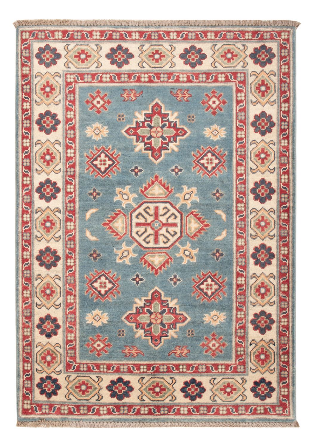 Tappeto Ziegler - Kazak - 121 x 84 cm - blu chiaro
