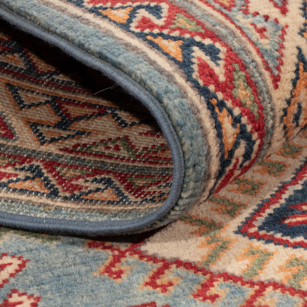 Tappeto Ziegler - Kazak - 185 x 120 cm - blu chiaro