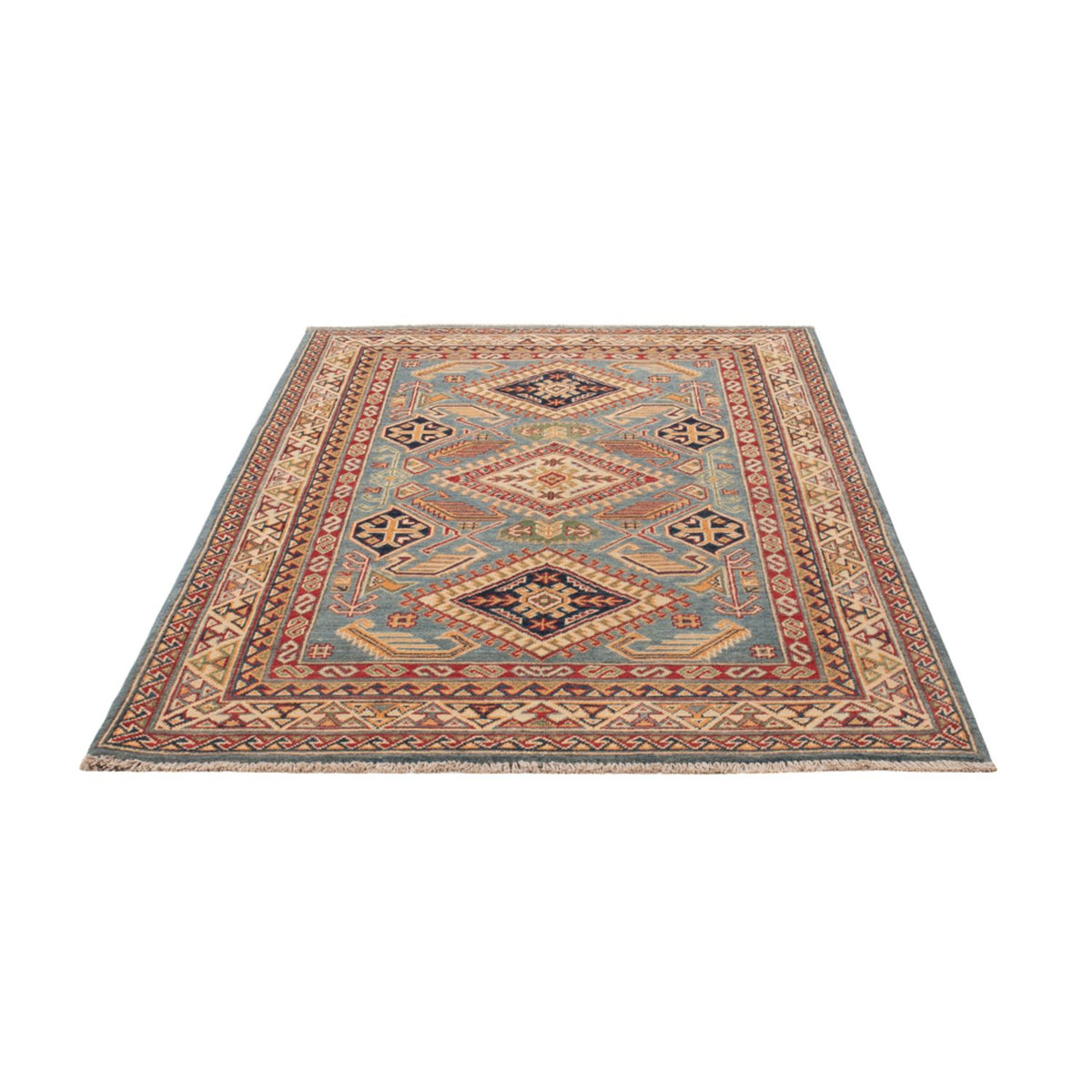 Tappeto Ziegler - Kazak - 185 x 120 cm - blu chiaro