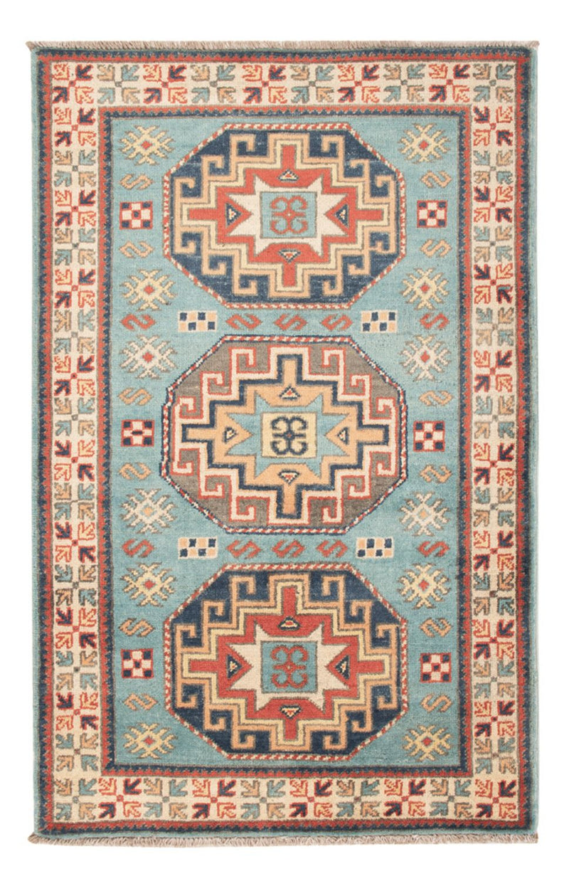 Tappeto Ziegler - Kazak - 124 x 78 cm - blu chiaro
