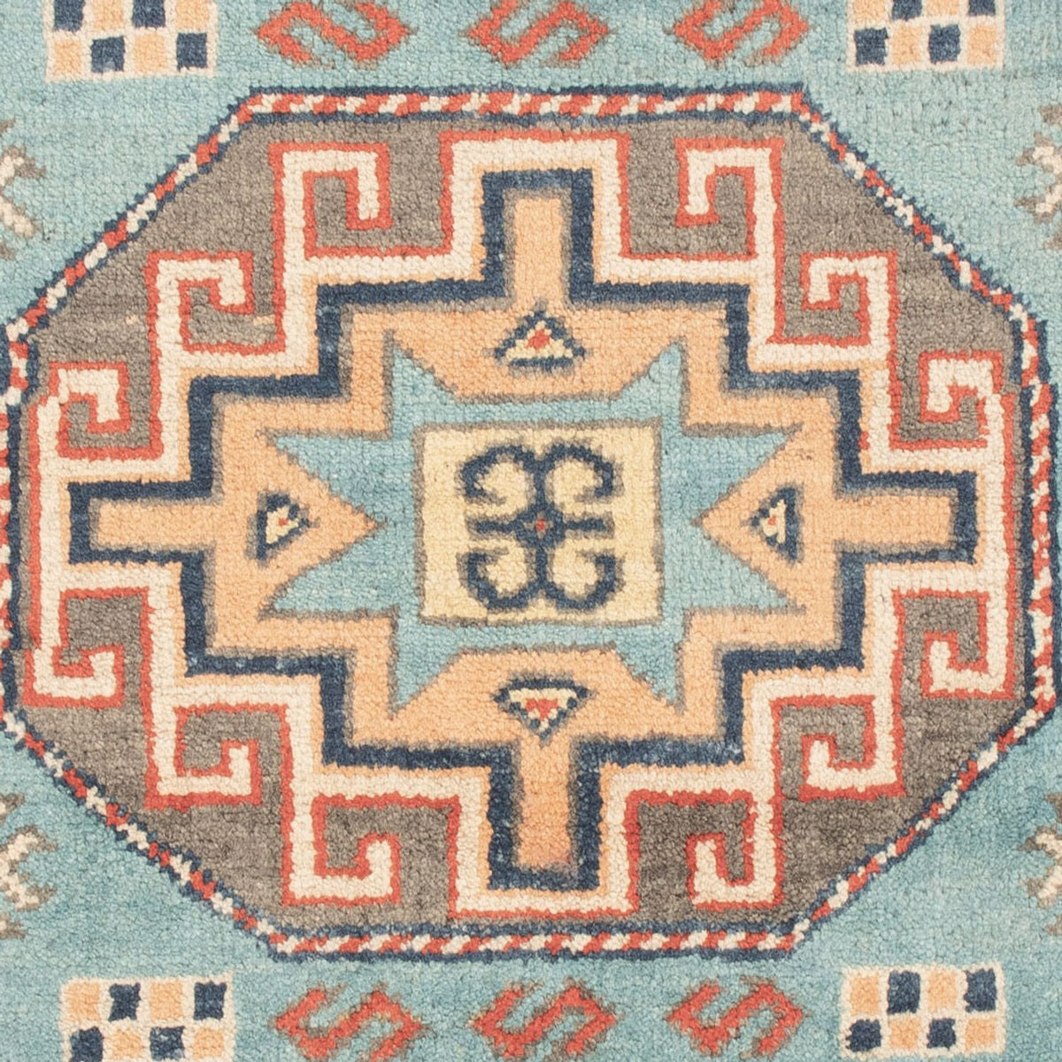Tappeto Ziegler - Kazak - 124 x 78 cm - blu chiaro