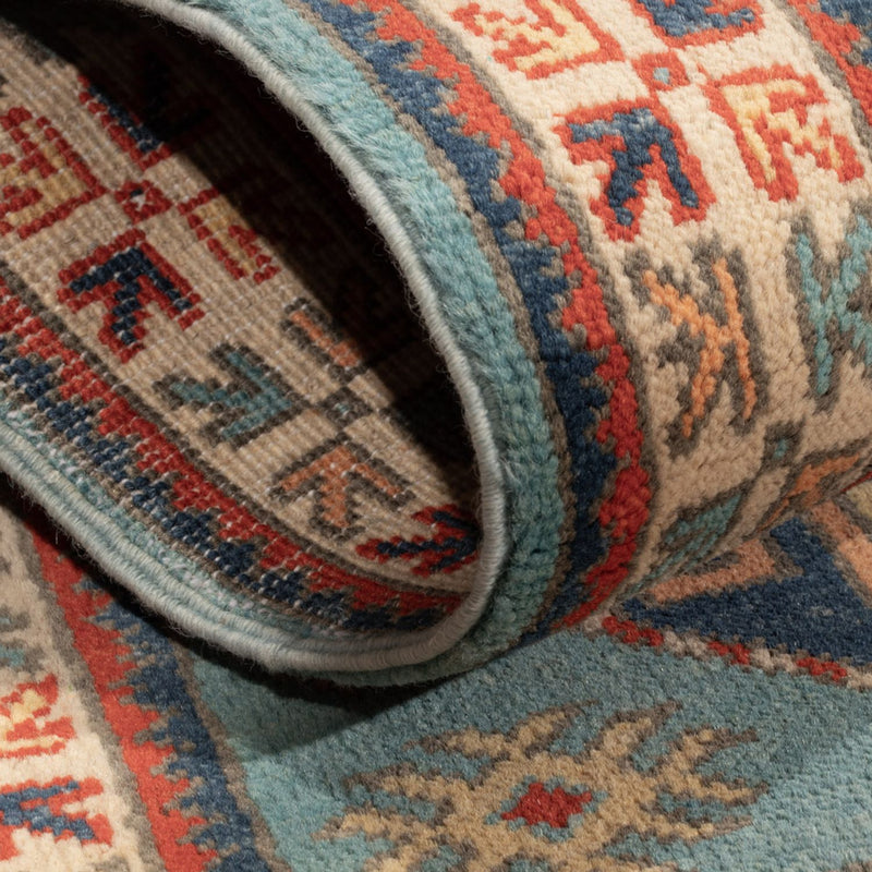 Tappeto Ziegler - Kazak - 124 x 78 cm - blu chiaro