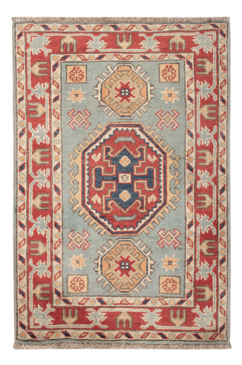 Tappeto Ziegler - Kazak - 87 x 58 cm - blu chiaro