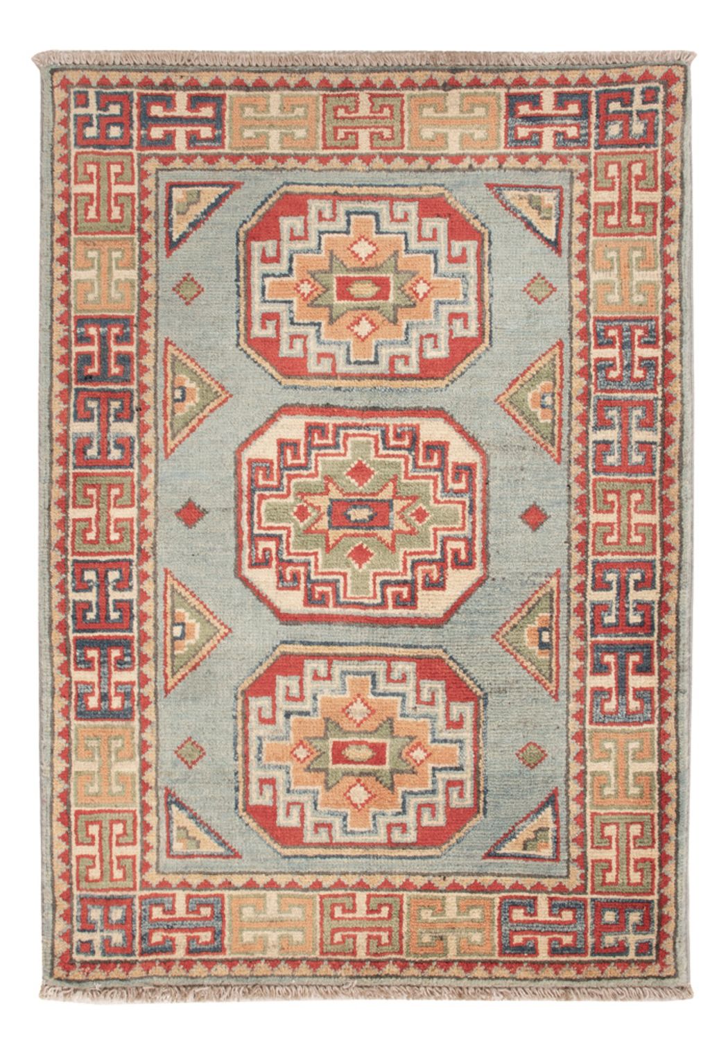 Tappeto Ziegler - Kazak - 91 x 62 cm - blu chiaro