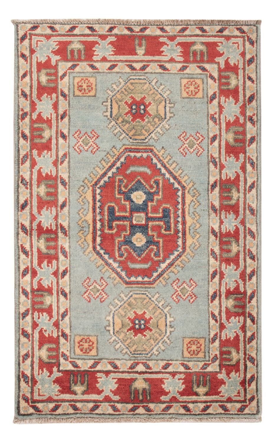 Tappeto Ziegler - Kazak - 96 x 60 cm - blu chiaro