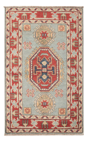 Tappeto Ziegler - Kazak - 96 x 60 cm - blu chiaro