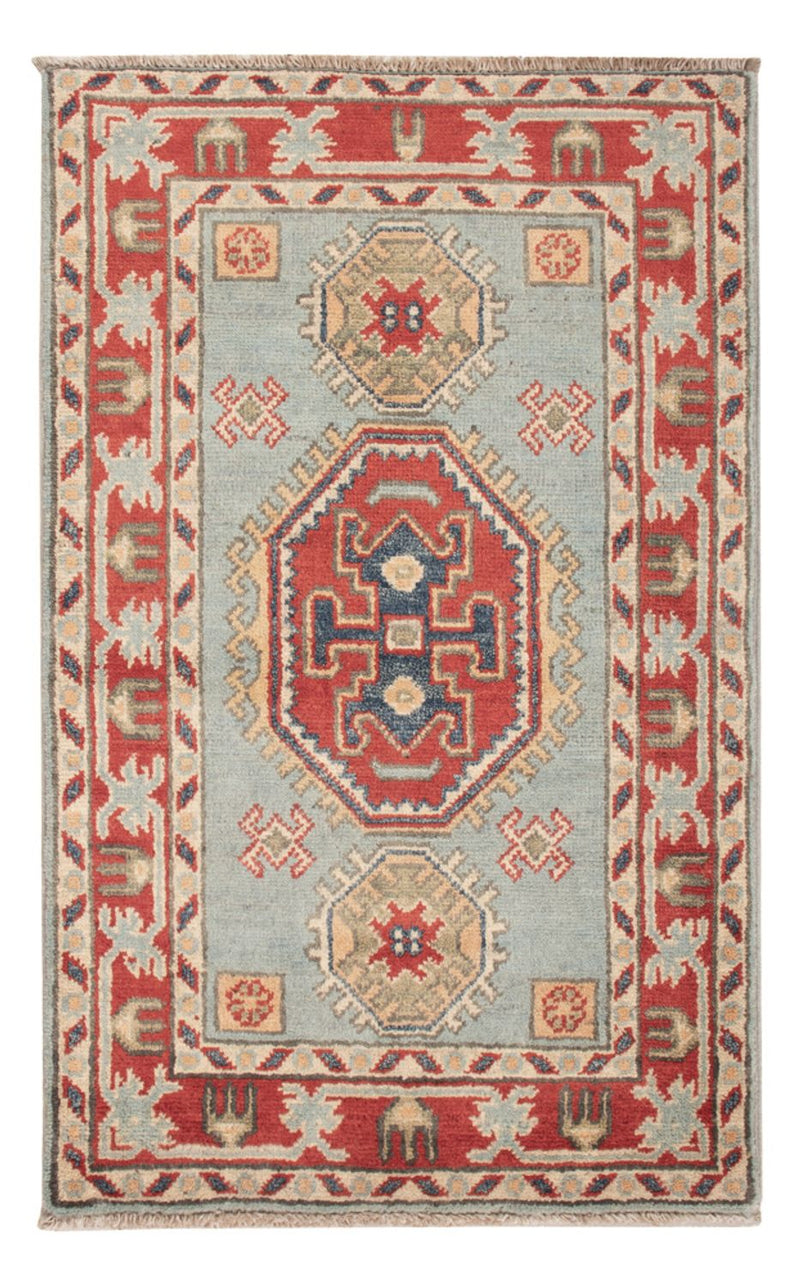 Tappeto Ziegler - Kazak - 96 x 60 cm - blu chiaro