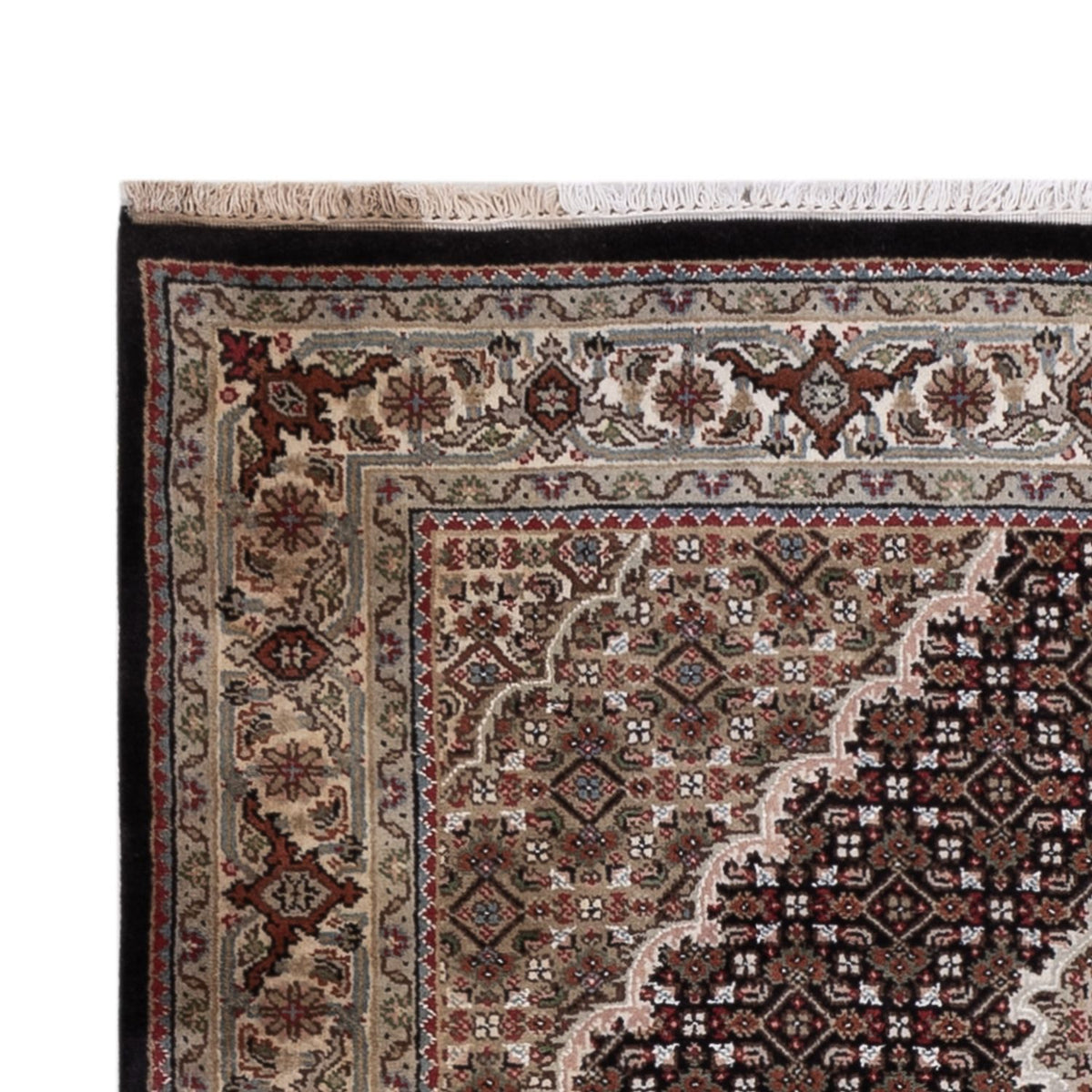 Tappeto orientale - Tabriz - 184 x 127 cm - beige scuro