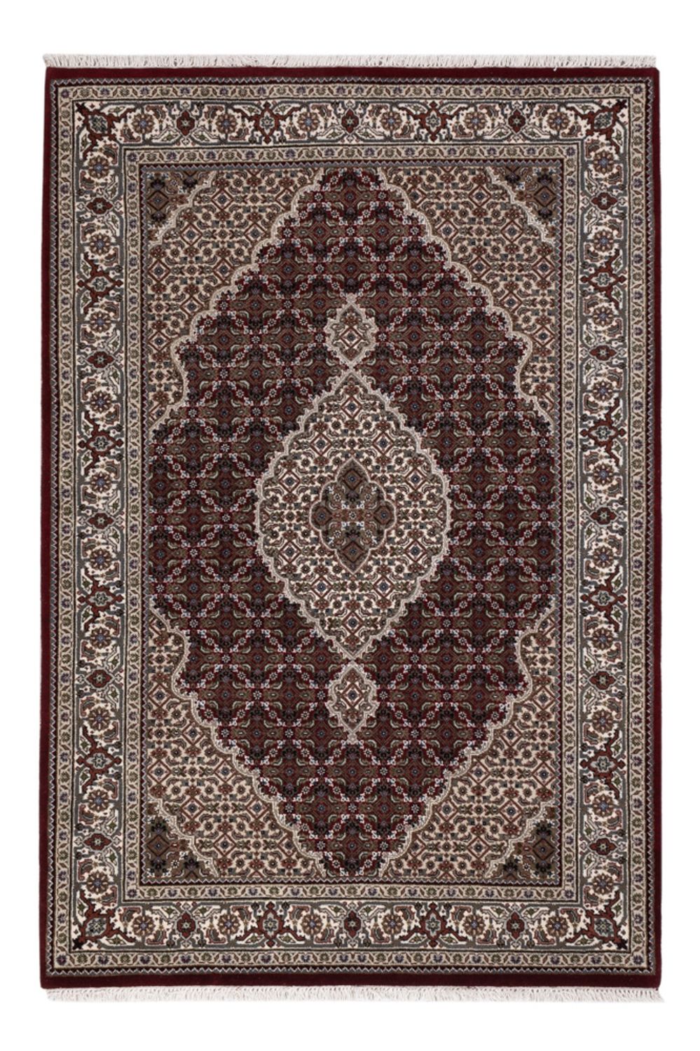 Tappeto orientale - Tabriz - 186 x 124 cm - beige scuro