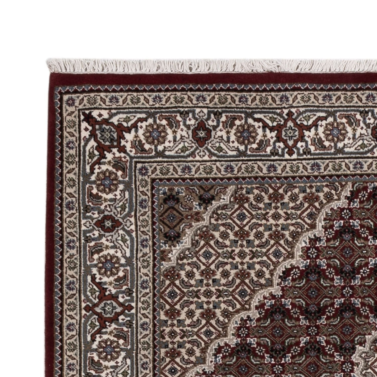 Tappeto orientale - Tabriz - 186 x 124 cm - beige scuro