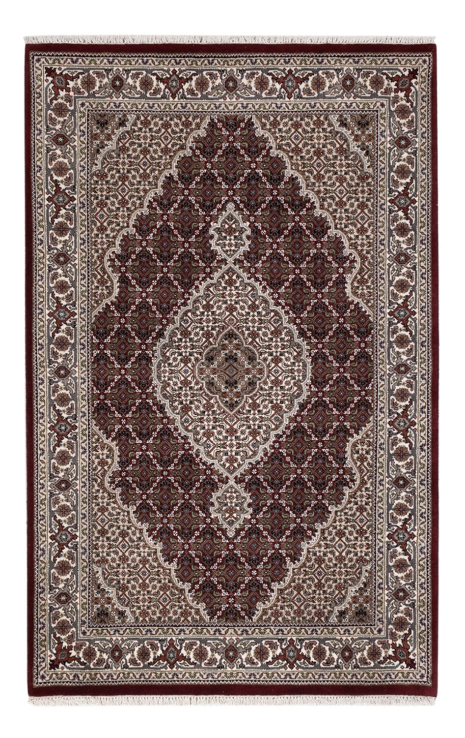 Tappeto orientale - Tabriz - 183 x 119 cm - beige scuro