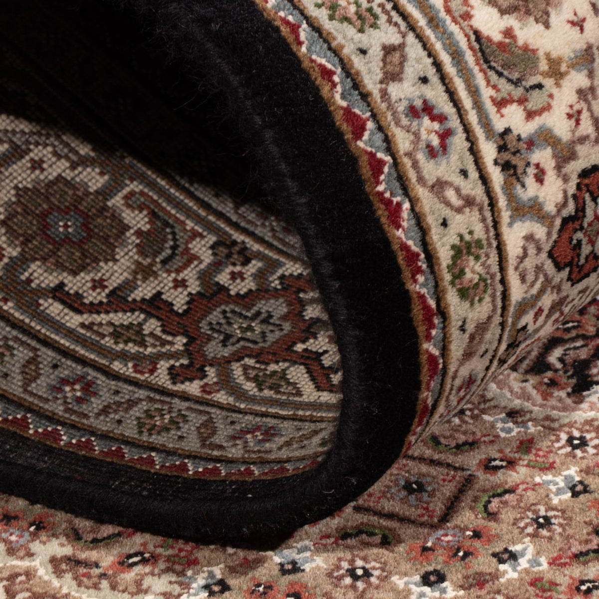 Tappeto orientale - Tabriz - 188 x 123 cm - beige scuro