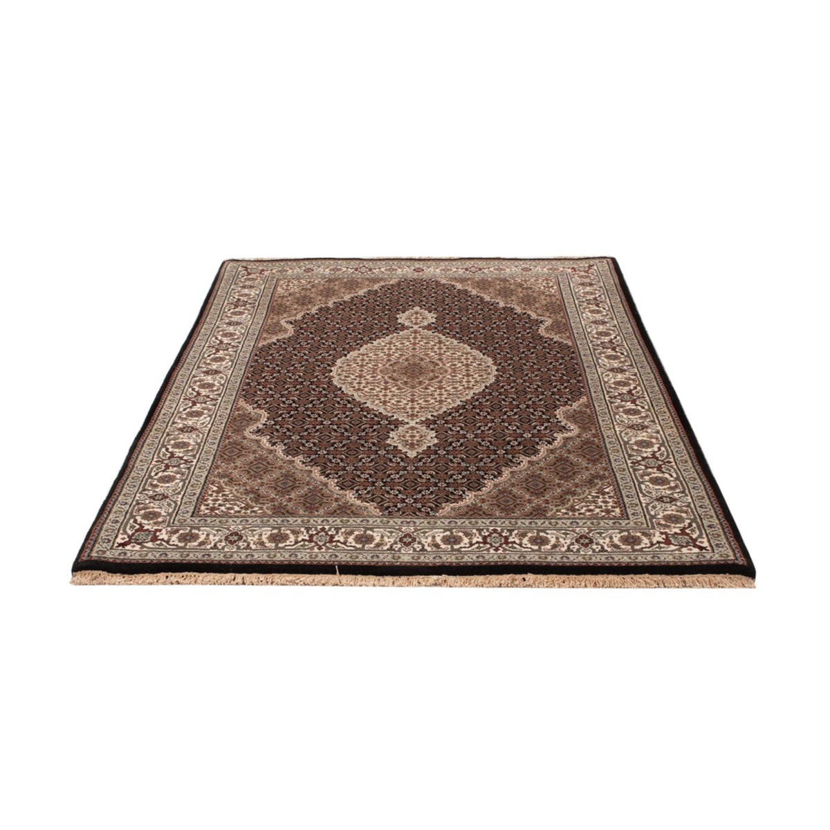 Tappeto orientale - Tabriz - 188 x 123 cm - beige scuro