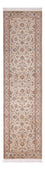 Tappeto corsia Tappeto di seta - Seta del Kashmir - 307 x 77 cm - beige