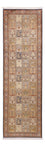 Tappeto corsia Tappeto di seta - Seta del Kashmir - 280 x 77 cm - beige scuro